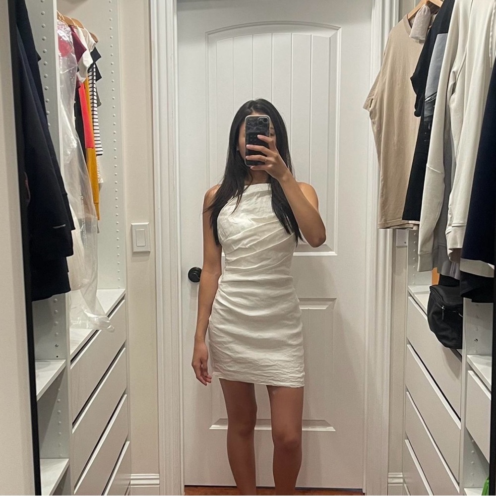 Zara One Shoulder White Dress